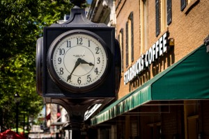 Clock in Downtown Athens GA 07117